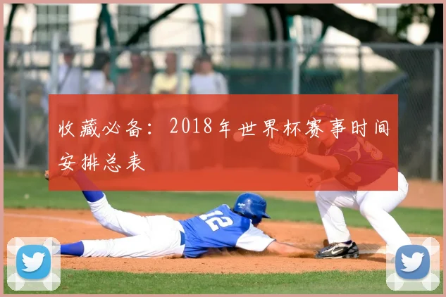 收藏必备:2018年世界杯赛事时间安排总表